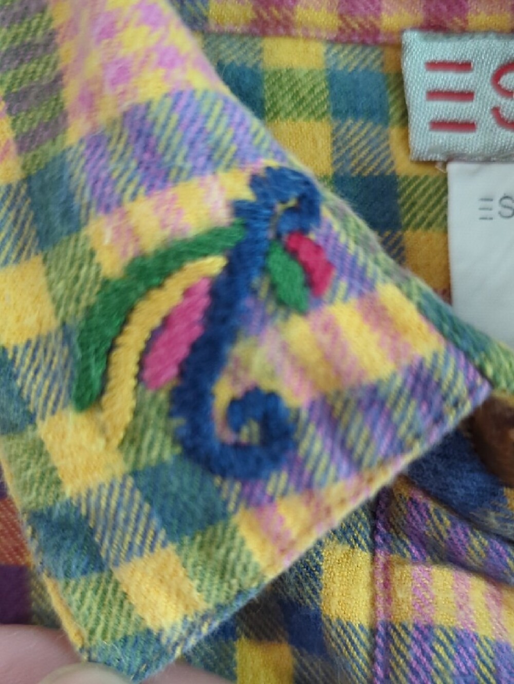 Esprit Colorful Plaid Button-Up Shirt - Picture 4 of 10